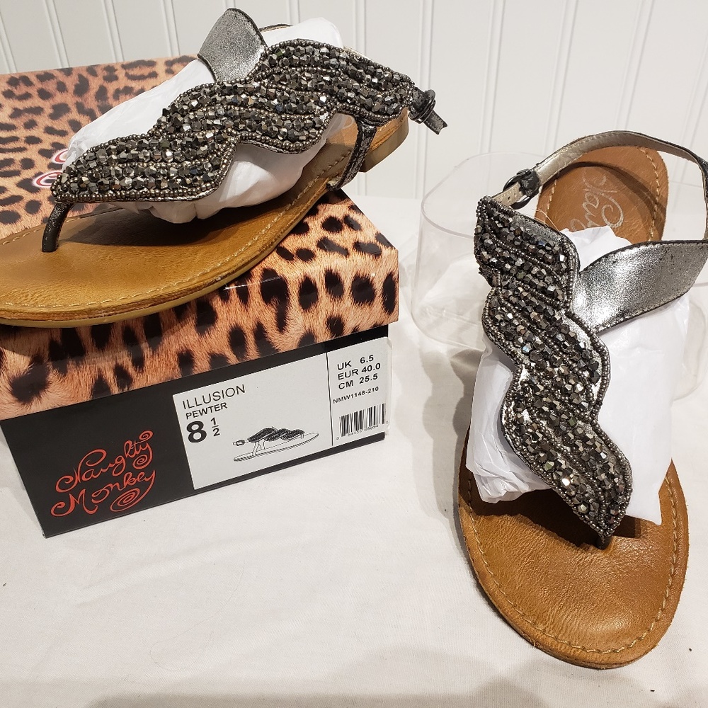 Naughty Monkey Illusion Sandals 8.5